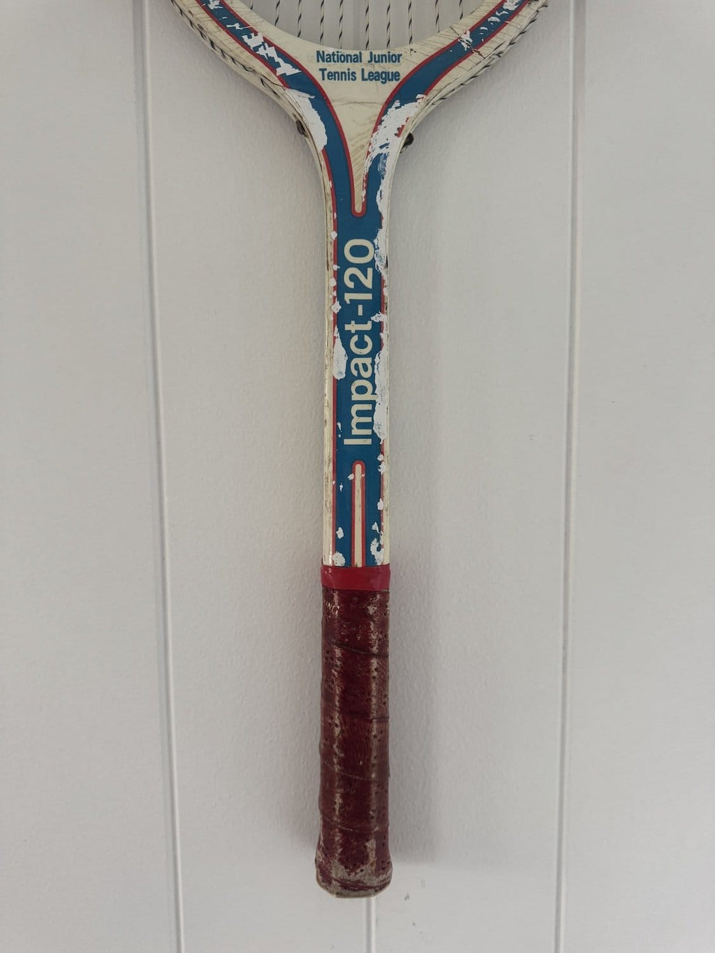 Vintage Tennis Racquet Wall Art - Green Heart