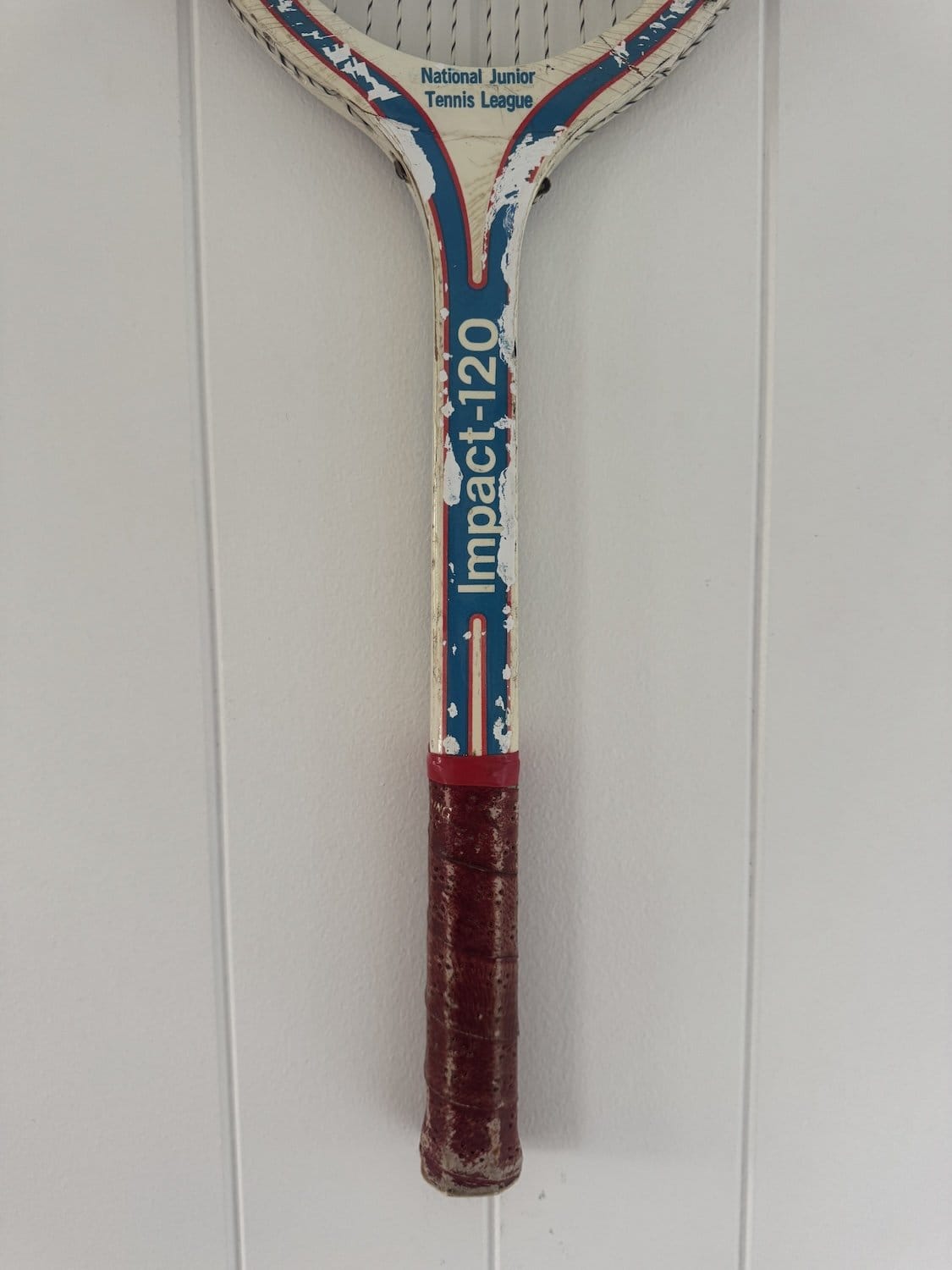 Vintage Tennis Racquet Wall Art - Green Heart