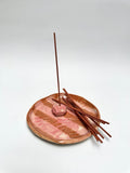 Dish + Incense Rock Pink / Copper