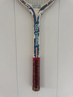 Vintage Tennis Racquet Wall Art - Blue Heart