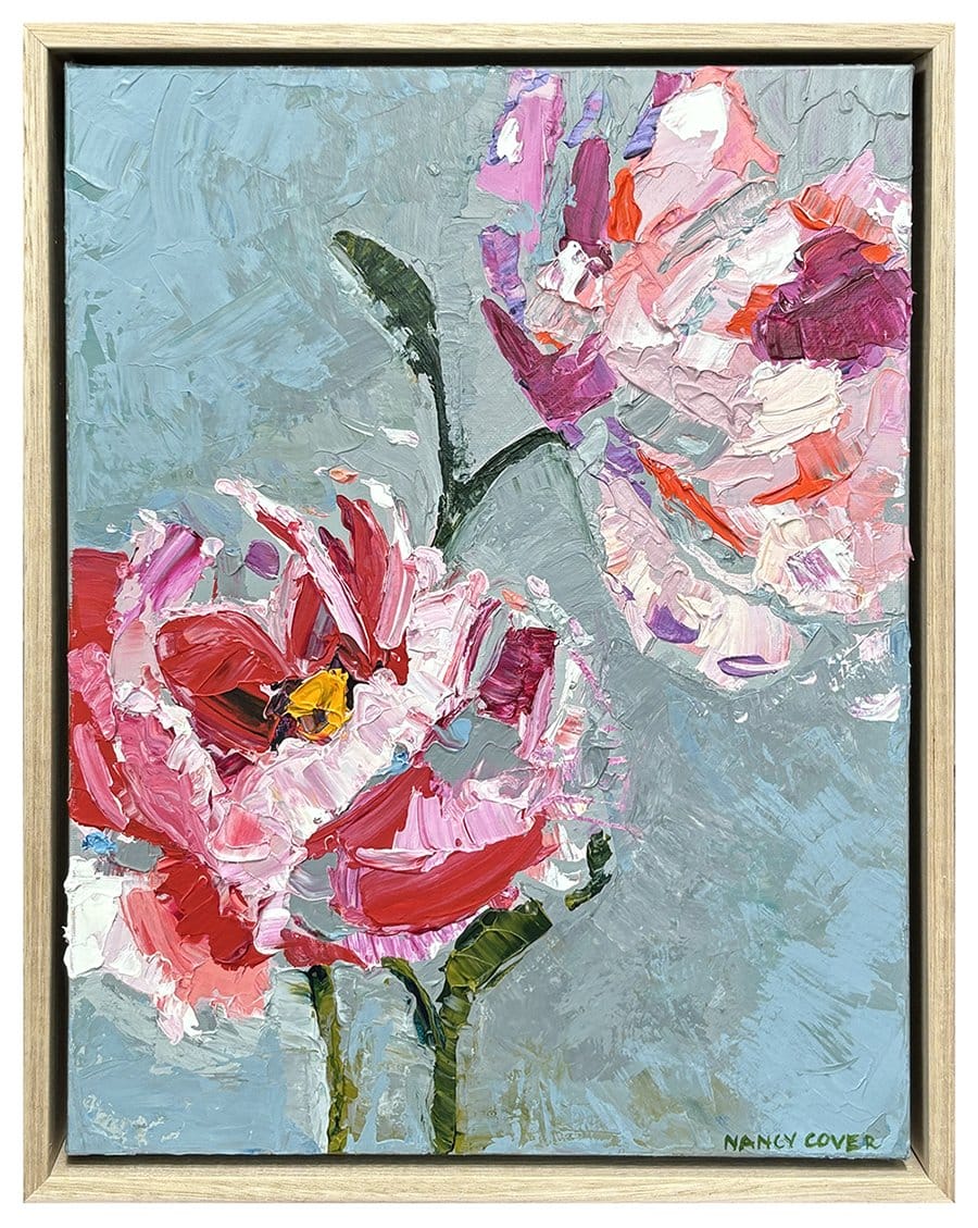 Compassion Peonies - Original Art-Original Art-Nancy Cover-Greenhouse Interiors Pty Ltd