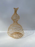 Woven Vase In Pale Yellow-Decorative Art-Elishia Jackson-Greenhouse Interiors Pty Ltd
