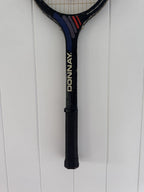 What A Racquet! Vintage Tennis Racquet Wall Hanging With Woven Heart - Multi-Wall Hangings-What A Racquet-Greenhouse Interiors Pty Ltd