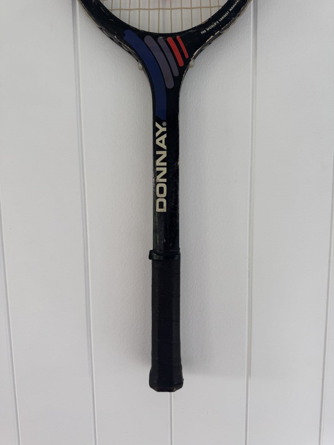 What A Racquet! Vintage Tennis Racquet Wall Hanging With Woven Heart - Multi-Wall Hangings-What A Racquet-Greenhouse Interiors Pty Ltd