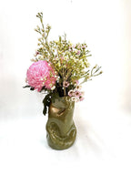 Skinny Crush Vase 'Gold Grass'