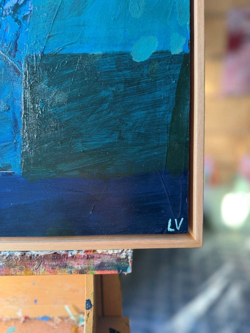 Leaning Into Blue - Original Art