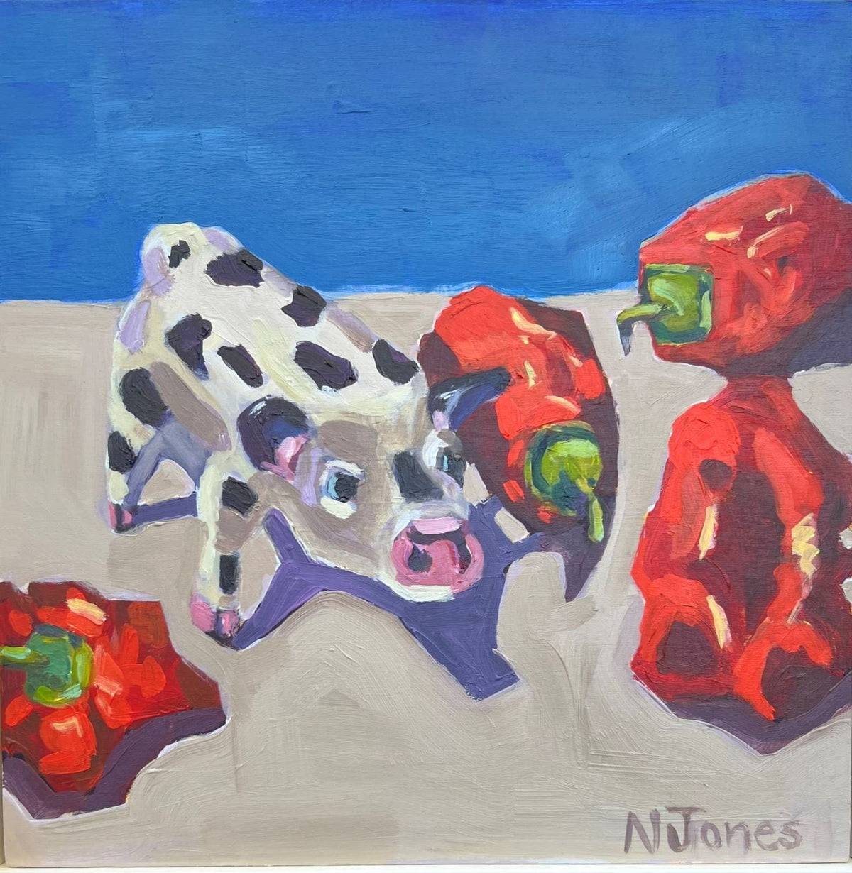 Spotty Pig &amp; Habaneros - Original Art