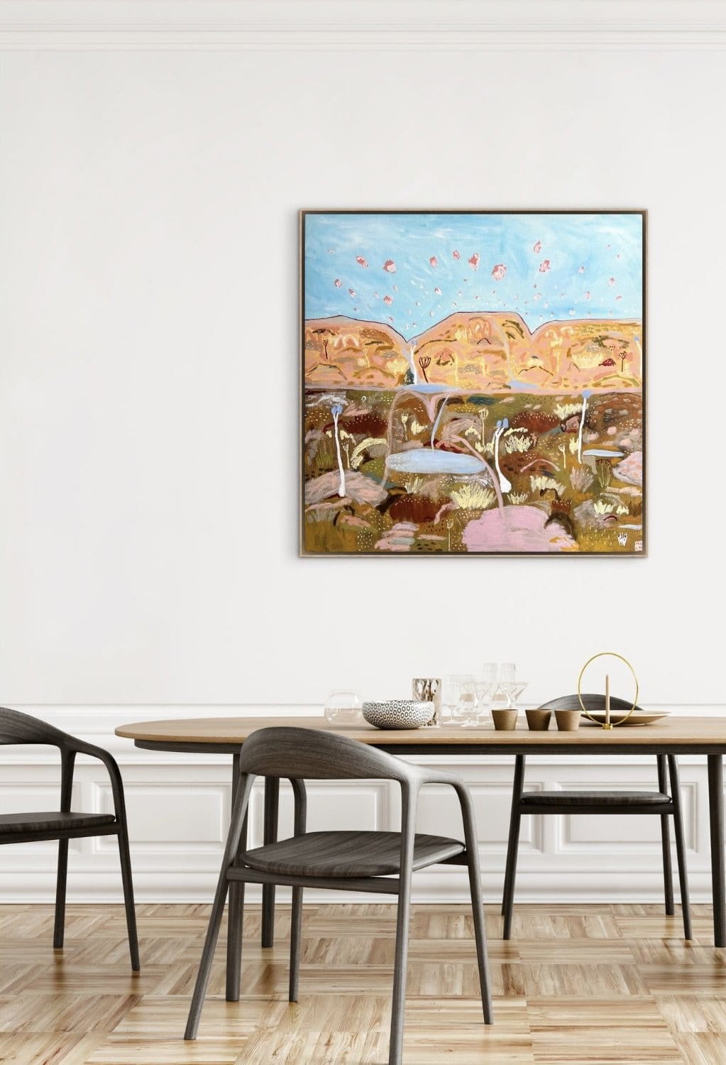 Tiger Womans Wildflowers. Original Art-Original Art-Little Anvil Studios-Greenhouse Interiors Pty Ltd