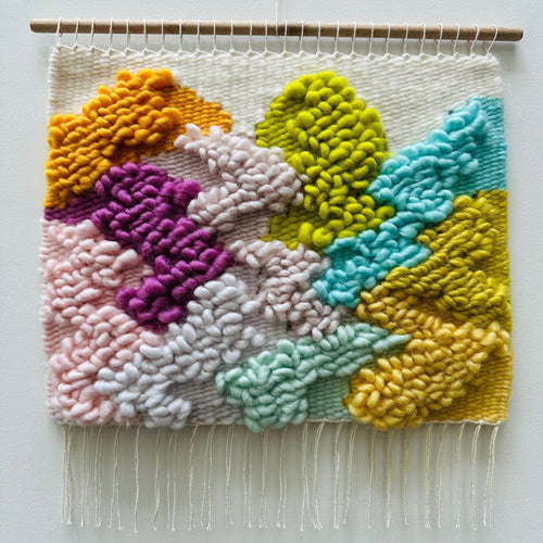 Rainbow Lands Mini 11 - Handwoven Art