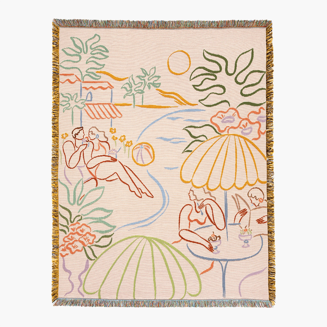 Paloma Throw-Bedding-Slowdown Studio-Greenhouse Interiors Pty Ltd