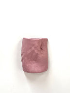Short Crush Wall Vase 'Matt Pink'