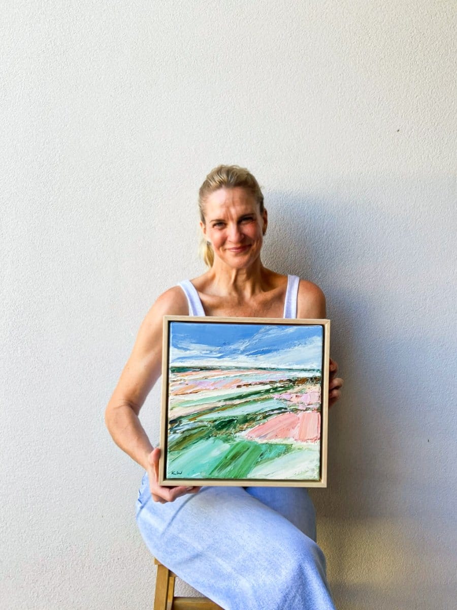 Blush Pasture II - Original Artwork-Original Art-Katie Wyatt-Greenhouse Interiors Pty Ltd