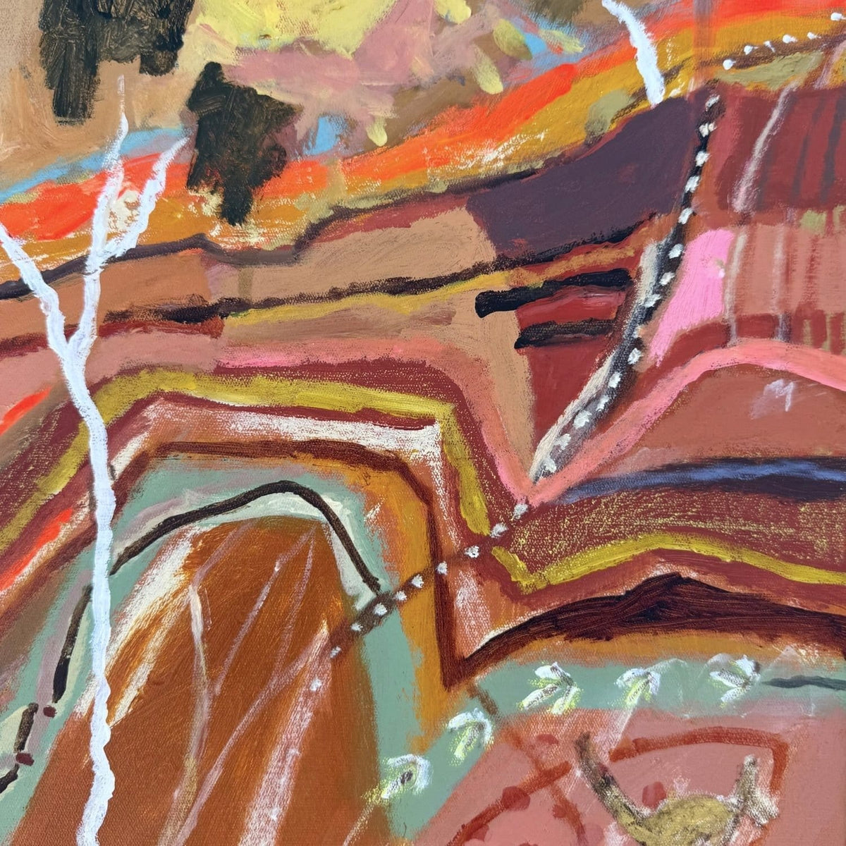 Ancient Layers  - Original Artwork-Original Art-Greta Hounslow-Greenhouse Interiors