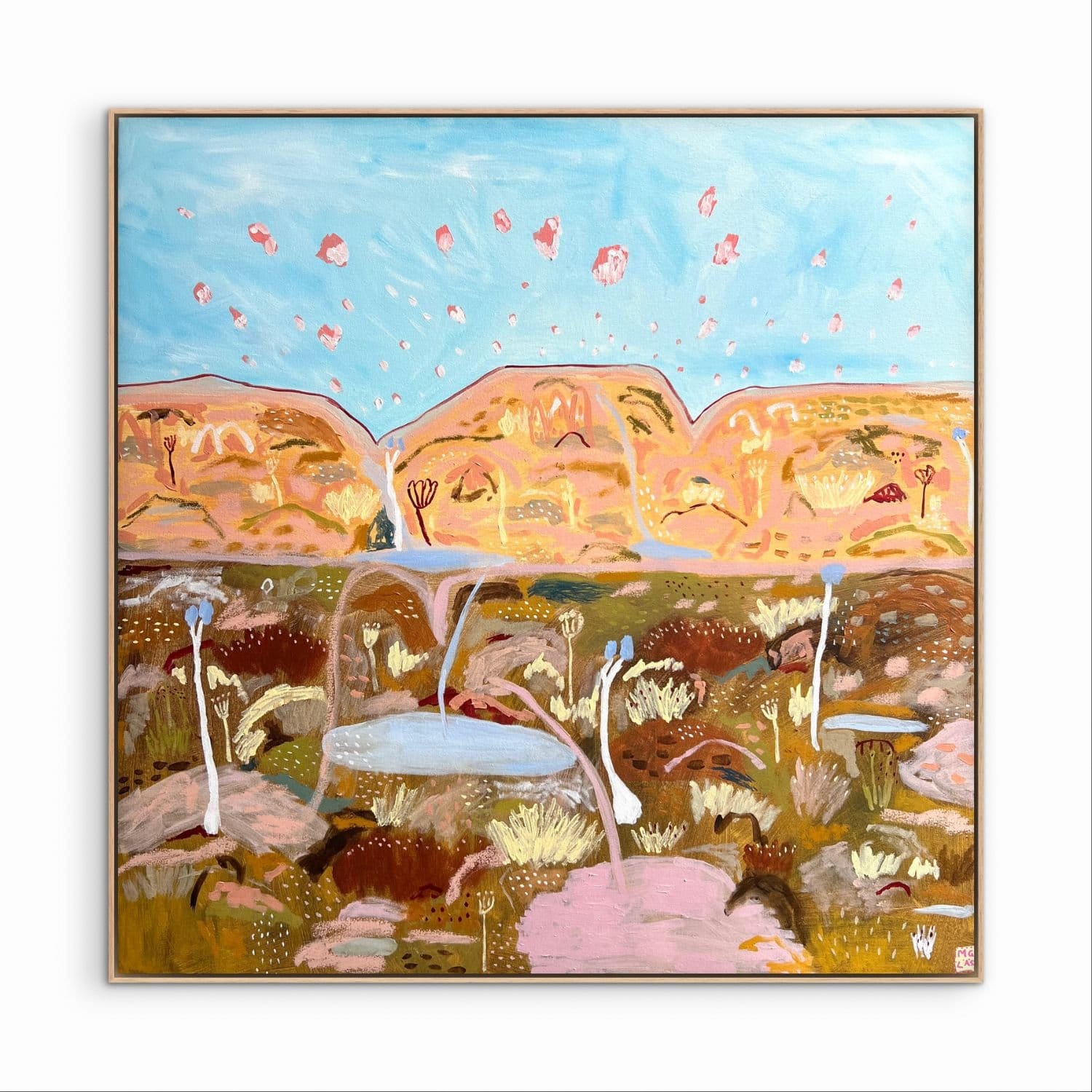 Tiger Womans Wildflowers. Original Art-Original Art-Little Anvil Studios-Greenhouse Interiors Pty Ltd