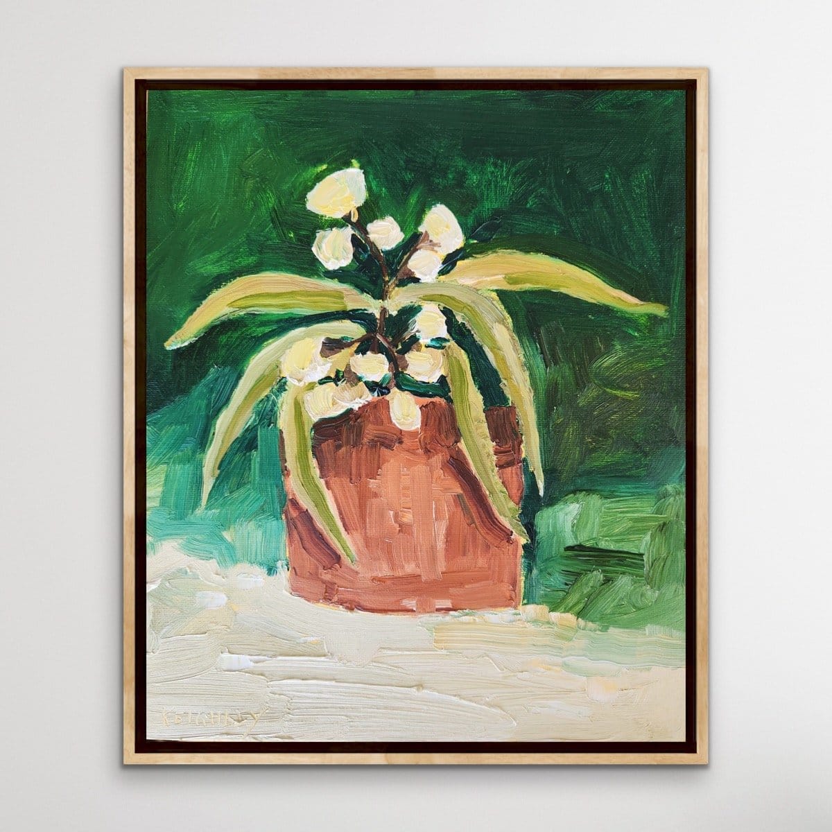 Flowering Gum In Terracotta - Original Art-Original Art-Michelle Keighley-Greenhouse Interiors Pty Ltd