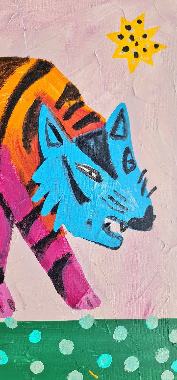 Kitty Cosmic - Original Artwork-Decorative Art-Amber Kingi-Greenhouse Interiors Pty Ltd