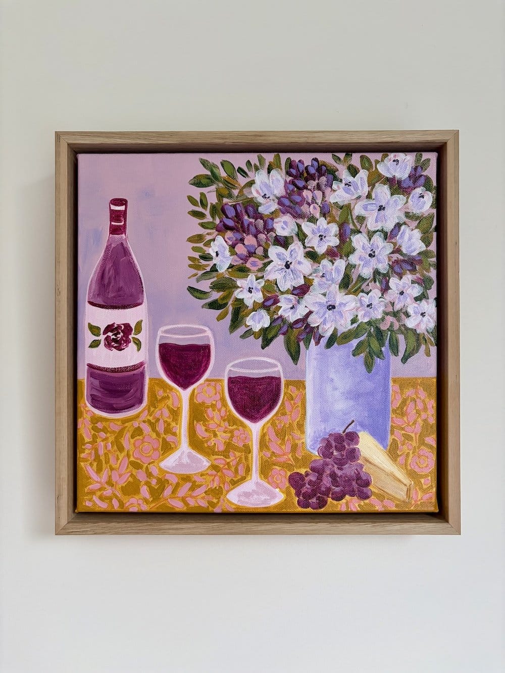 Wine And A Yap - Original Art-Original Art-Beth Dangerfield-Greenhouse Interiors Pty Ltd