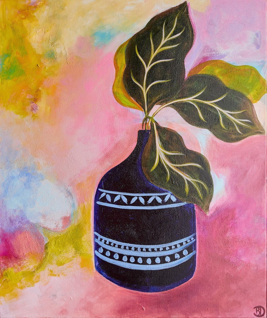 House Plants And Rainbows - Original Art