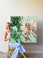 Green Gathering - Original Artwork-Original Art-Katie Wyatt-Greenhouse Interiors Pty Ltd