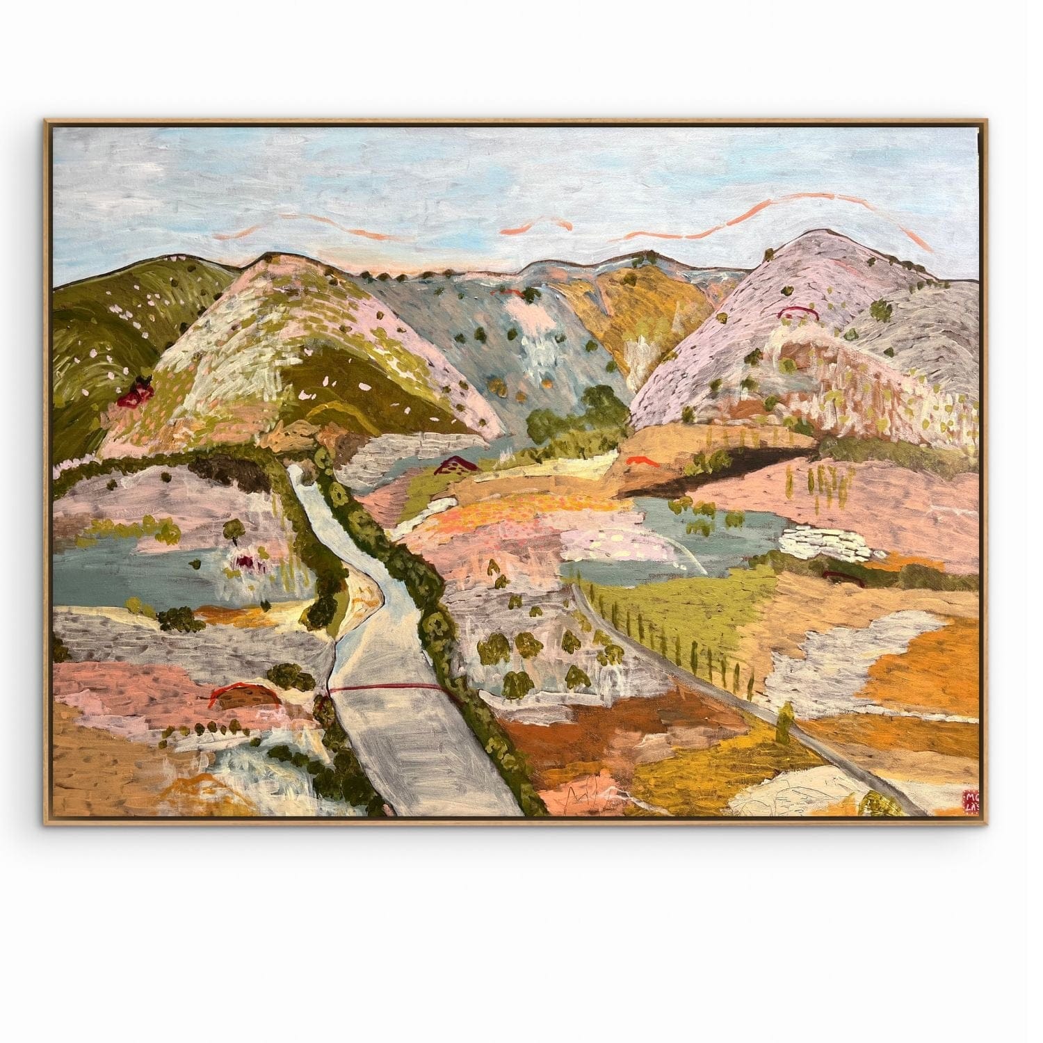 Trever On The Road To Gundagai - Original Art