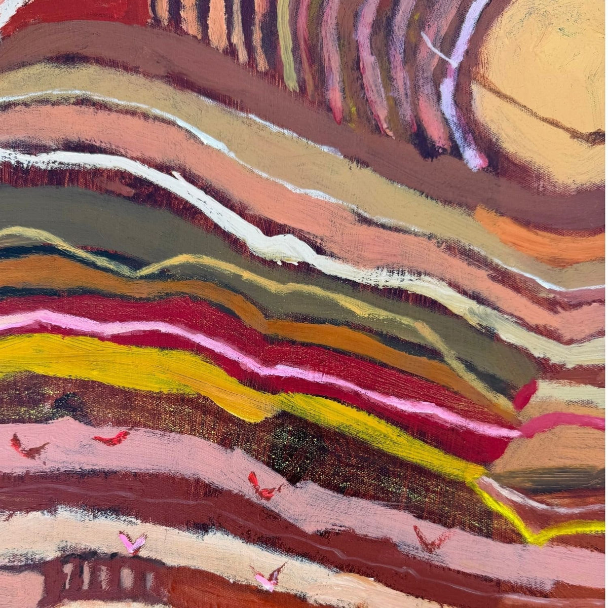 Eagle And Ochre   - Original Artwork-Original Art-Greta Hounslow-Greenhouse Interiors