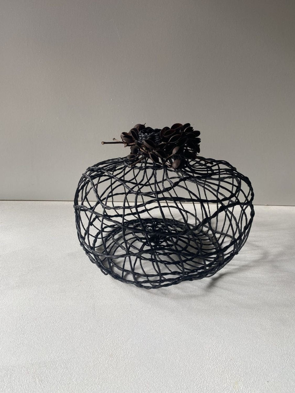 Woven Vase With Grevillea Seed Pods