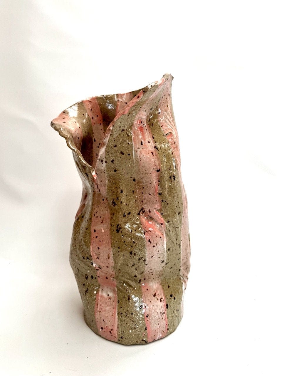 Skinny Crush Vase 'Pink Copper' Copy-Ceramics-Lauren Barton-Greenhouse Interiors Pty Ltd
