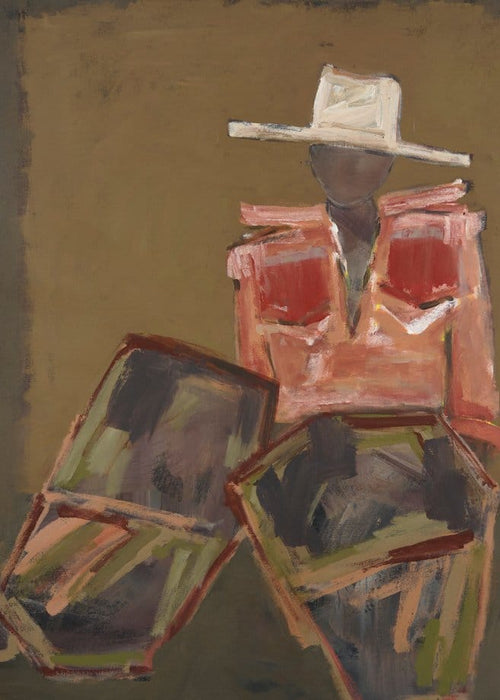 Chaps Rodeo - Original Painting-Original Art-Marcia Priestley-Greenhouse Interiors Pty Ltd