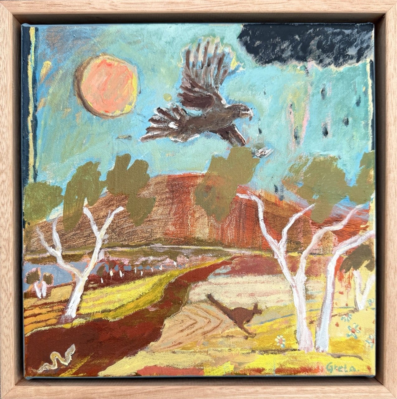 Red Earth, Open Sky - Original Artwork-Original Art-Greta Hounslow-Greenhouse Interiors Pty Ltd