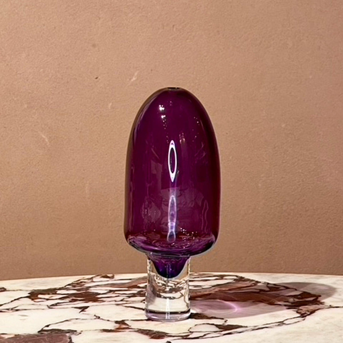 Yumemiru Glass Vessel Tall - Purple