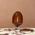Yumemiru Glass Vessel Medium - Amber II-Ceramics-HotHaus-Greenhouse Interiors Pty Ltd