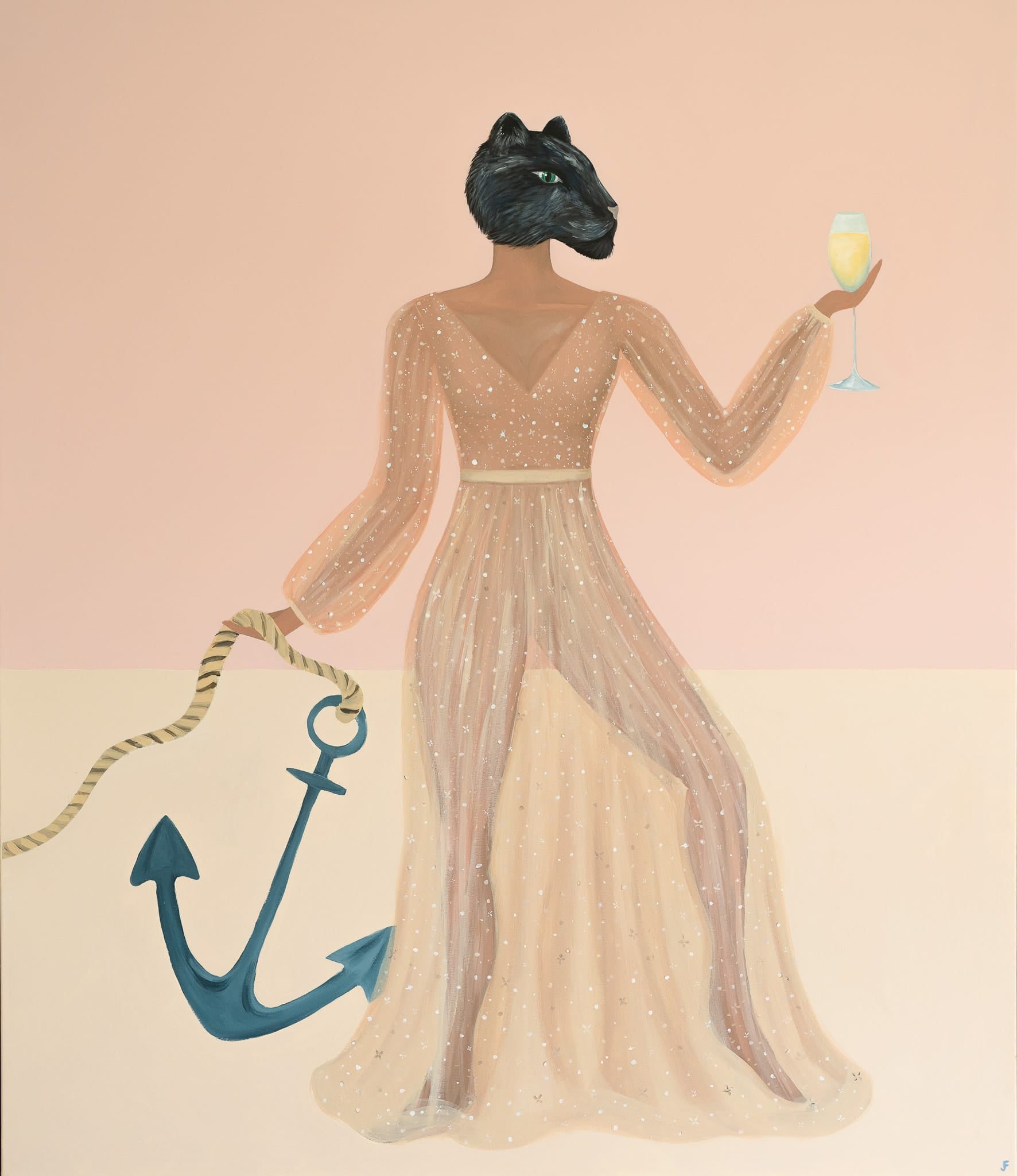 Anchor - Original Artwork-Original Art-Jasmine Forcadilla-Greenhouse Interiors Pty Ltd
