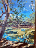 Blue Skies - Original Art-Original Art-Linzie Joanne-Greenhouse Interiors Pty Ltd