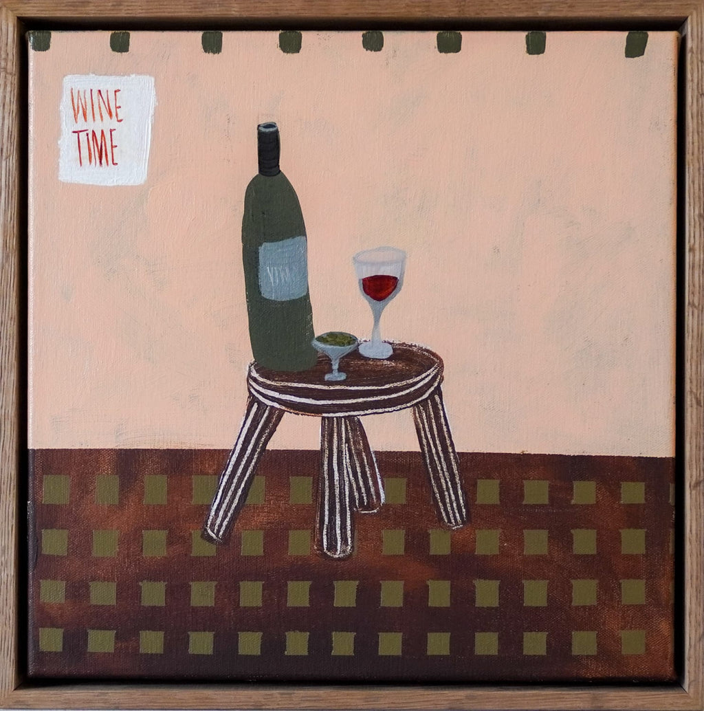 Wine Time - Original Art-Original Art-Lily Mayfield-Greenhouse Interiors Pty Ltd