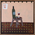 Wine Time - Original Art-Original Art-Lily Mayfield-Greenhouse Interiors Pty Ltd