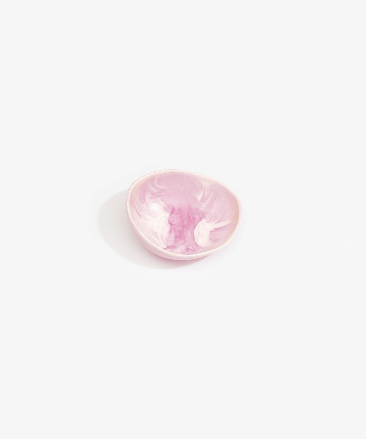 Resin Flow Dessert Bowl - Shell Pink