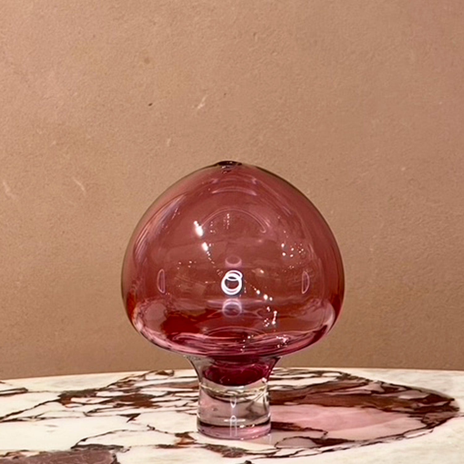 Yumemiru Glass Vessel Large - Pink