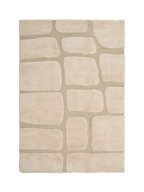 Ember Neutral Washable Wool Fine Cut Pile Rug