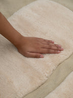 Ember Neutral Washable Wool Fine Cut Pile Rug