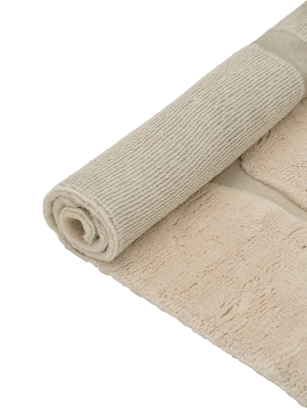 Ember Neutral Washable Wool Fine Cut Pile Rug