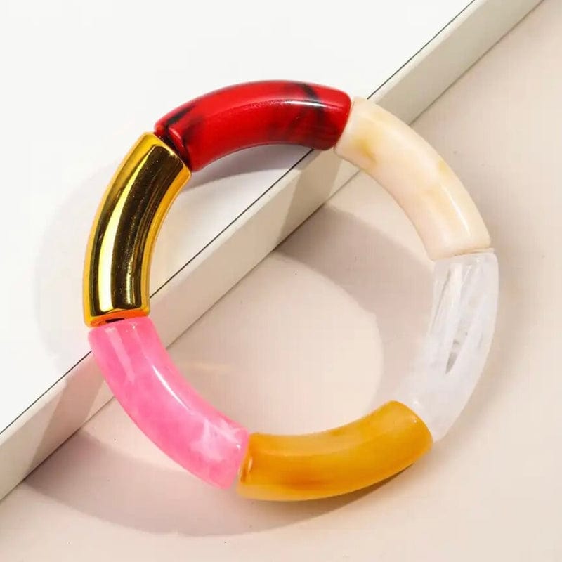 Lillian Bracelet - Pink and Red