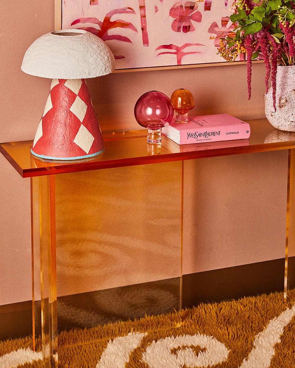 Ambalux Gold Console Table