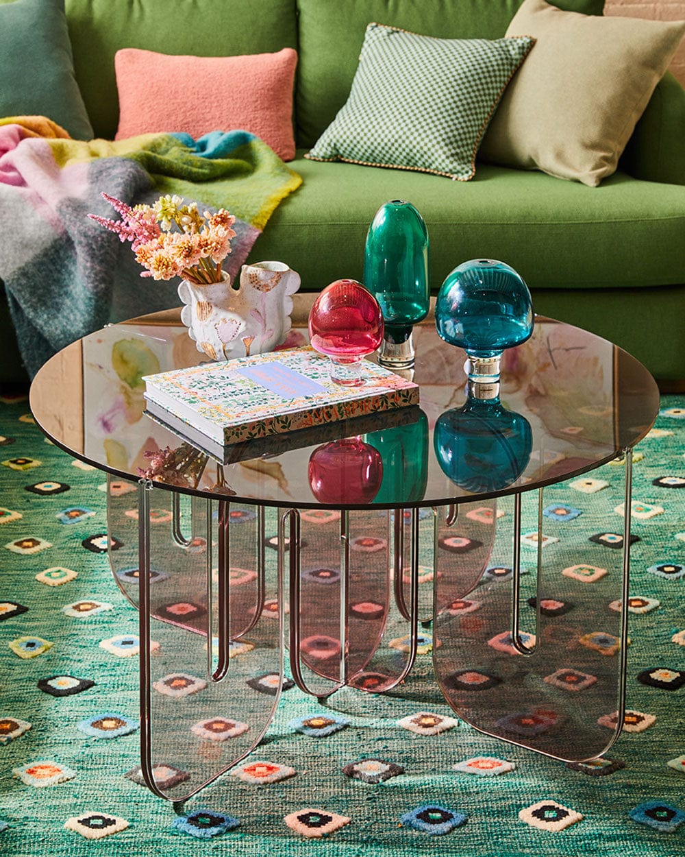 Ambalux Pink Wave Coffee Table