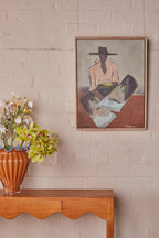 Chaps Verdigris - Original Painting-Original Art-Marcia Priestley-Greenhouse Interiors Pty Ltd