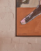 The Rider + Saffron - Original Painting-Original Art-Marcia Priestley-Greenhouse Interiors Pty Ltd