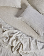 Olive Stripe – Linen Pillowcase Set