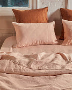 Linen Fitted Sheet - Biscuit