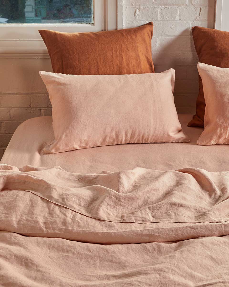 Linen Duvet Cover - Biscuit