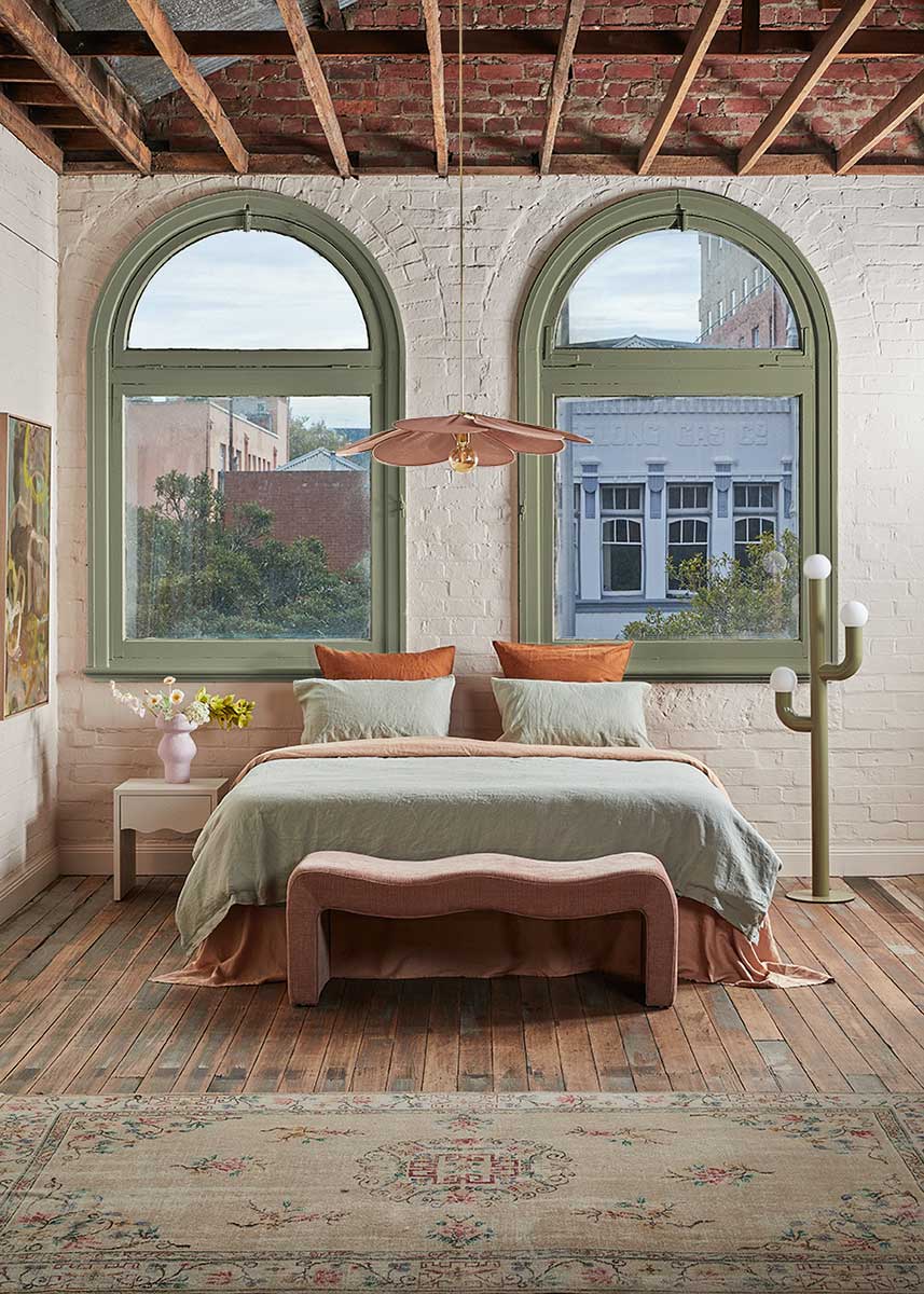 Linen Duvet Cover - Sage Green