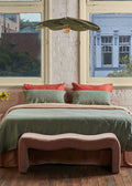 Linen Duvet Cover - Khaki-Bedding-Greenhouse-Greenhouse Interiors Pty Ltd